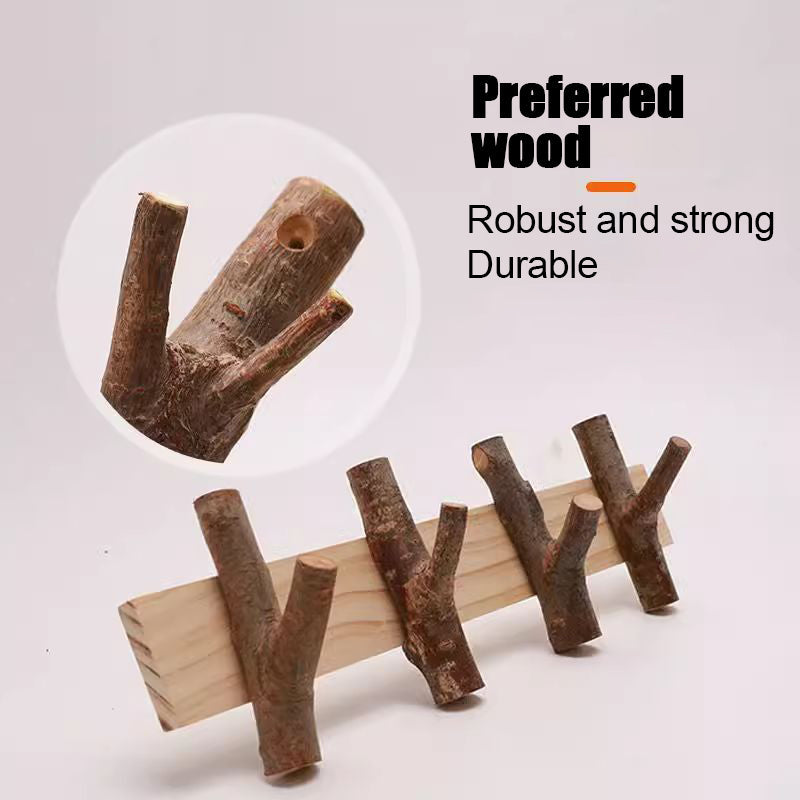 Real Wood Tree Branch Wall Hook
