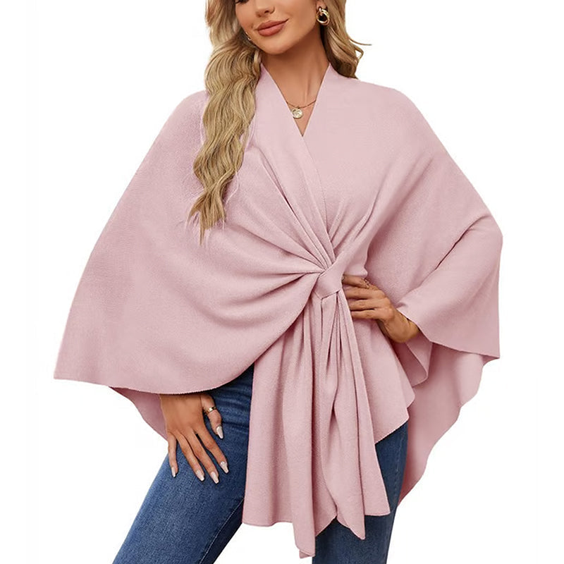 🔥Elegant shawl sweater with front opening