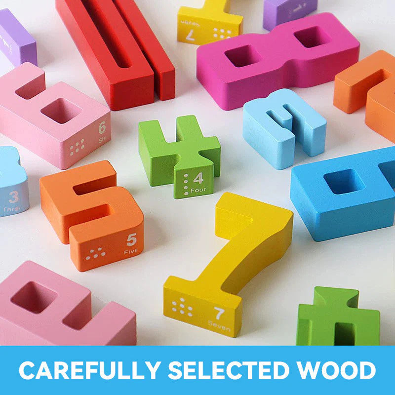 Mathematical building blocks toys