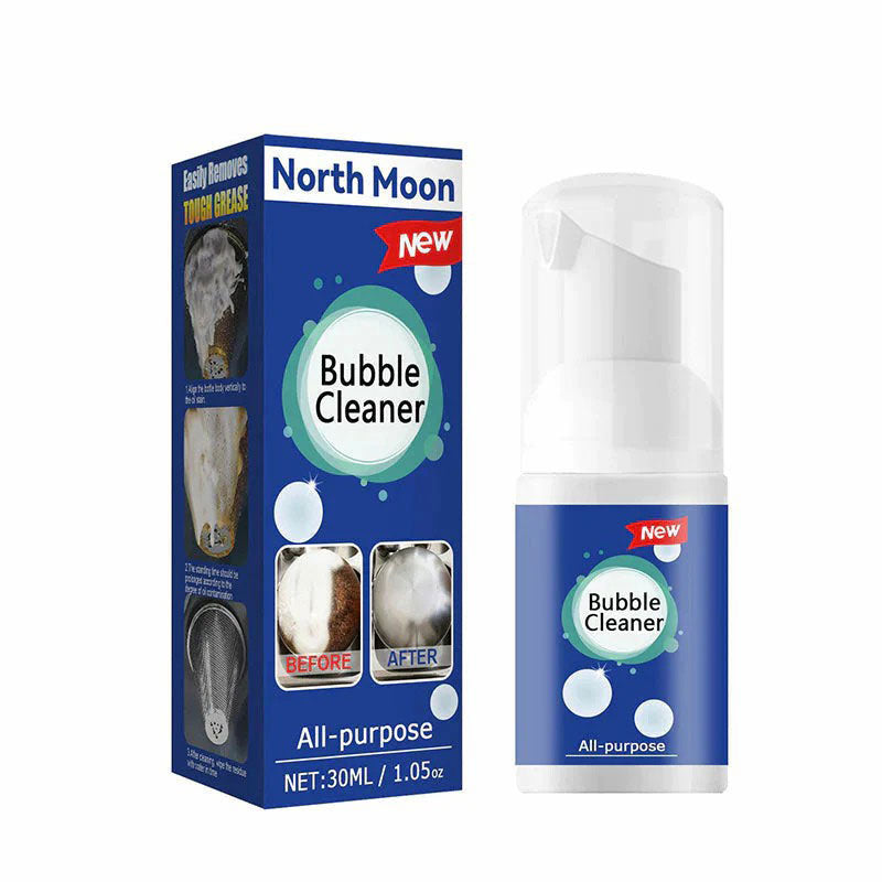 Foaming cleaner for heavy oil stains