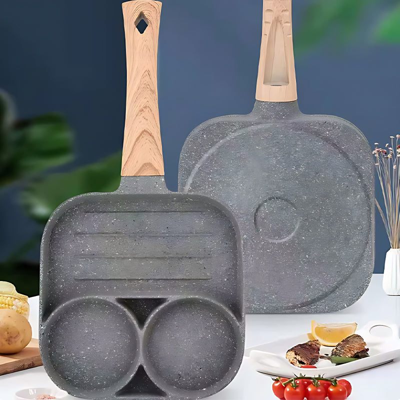 š³Four-hole egg pan, breakfast omelette household frying pan non-stick panš„