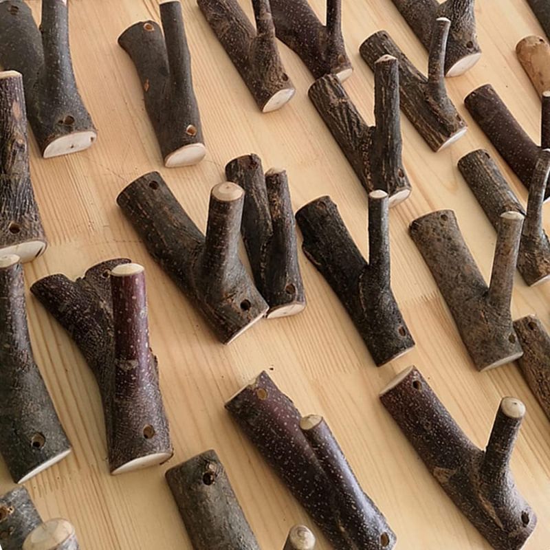 Real Wood Tree Branch Wall Hook