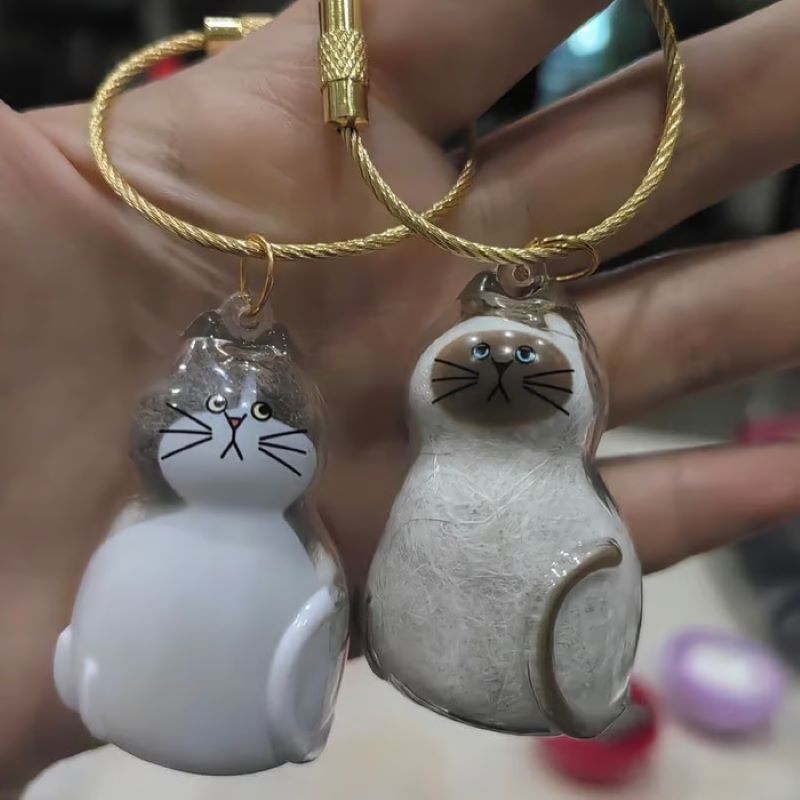 😽Cute cat fur souvenir pendant🎁