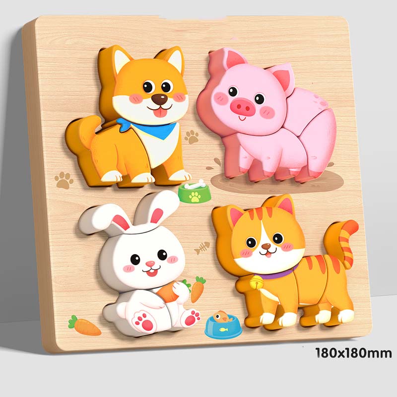 Educational 3D Wooden Puzzle