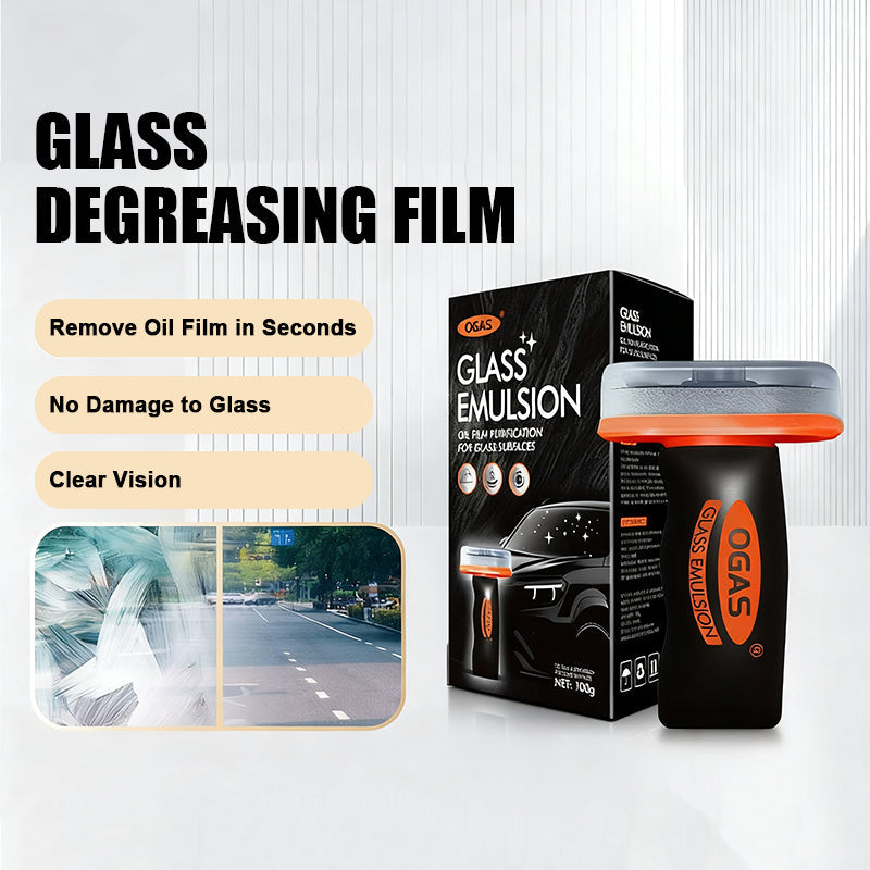 Car glass oil film cleaning brush