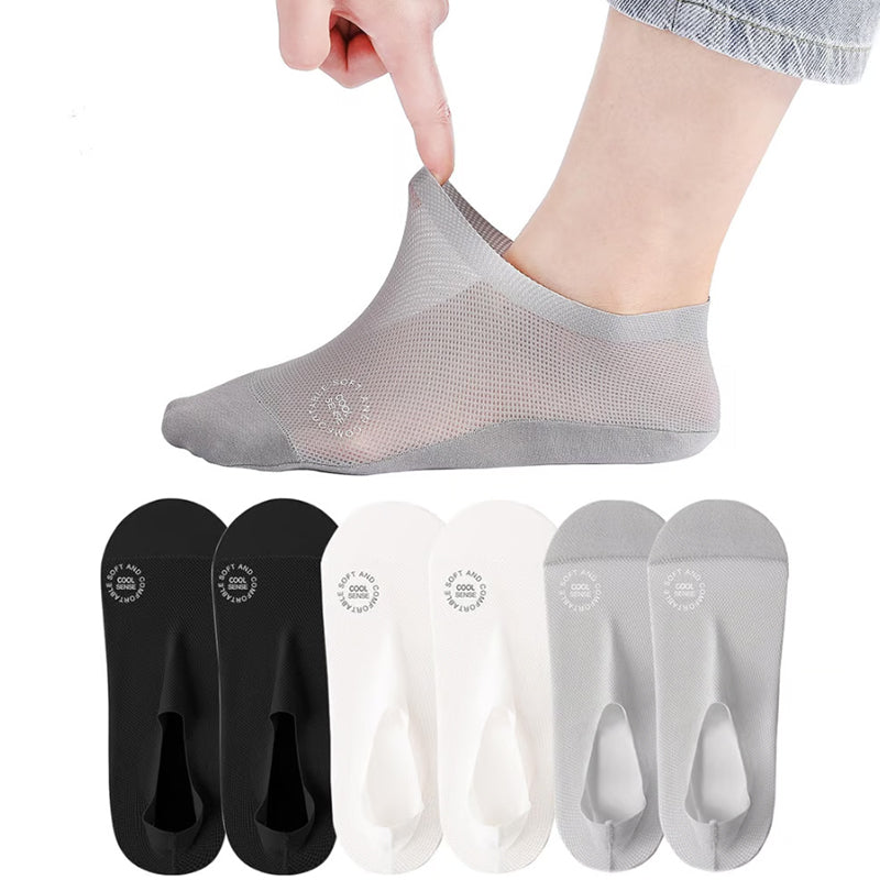 Ultra-thin lining non-slip invisible socks