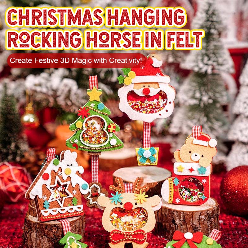 DIY Sequin Felt Christmas Decorations