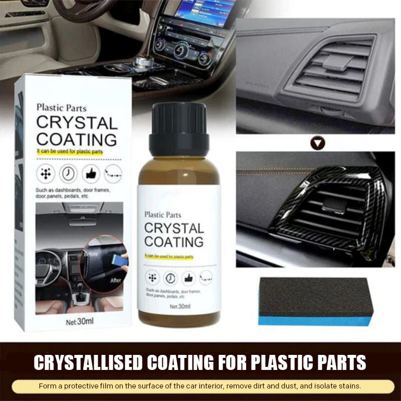 Plastic parts refurbishment coating agent