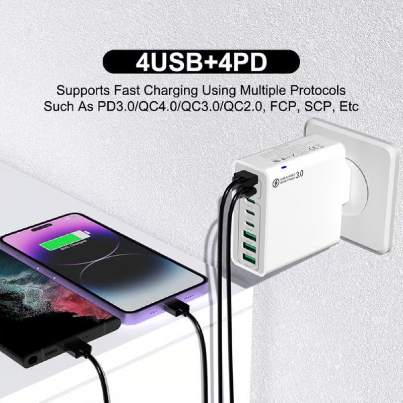 🔥🔥8 in 1 waterproof port USB fast charger