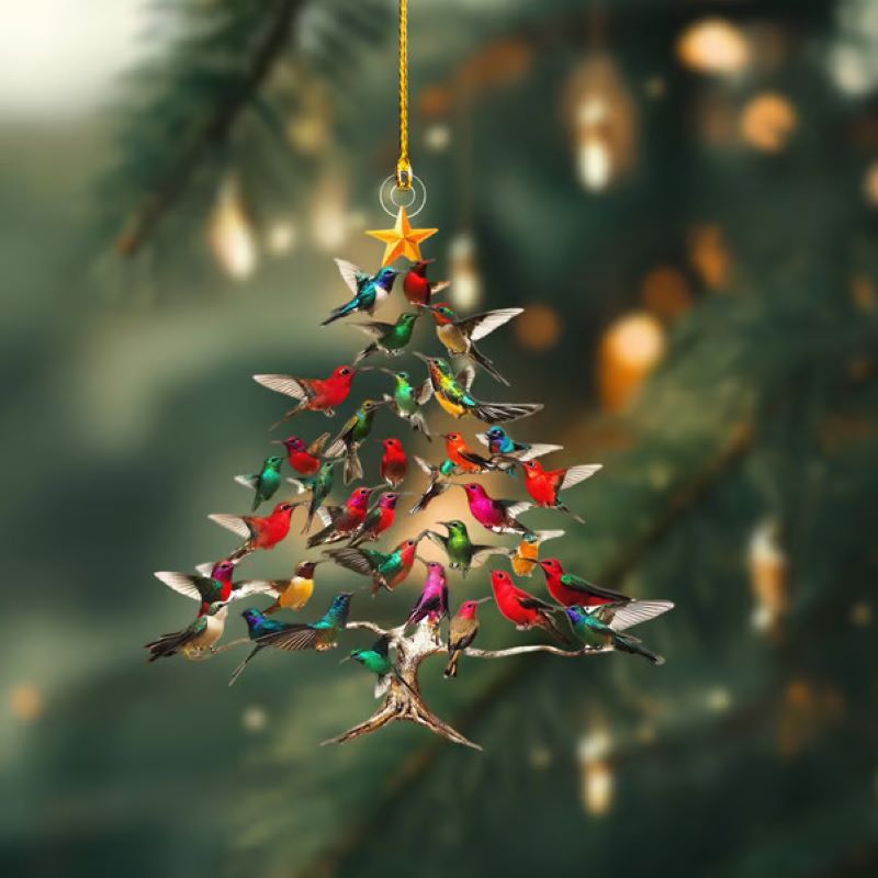 🔥🐦🎄Hummingbird Christmas Decoration✨