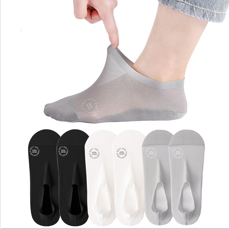 Ultra-thin lining non-slip invisible socks