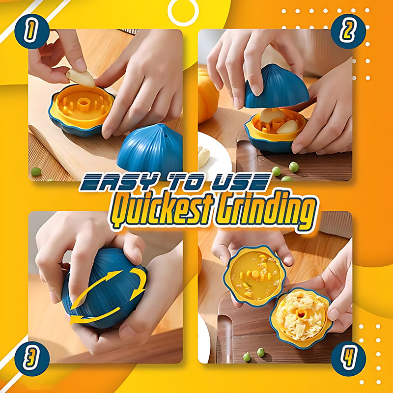 Easy-Twist Garlic Clove Press Crusher