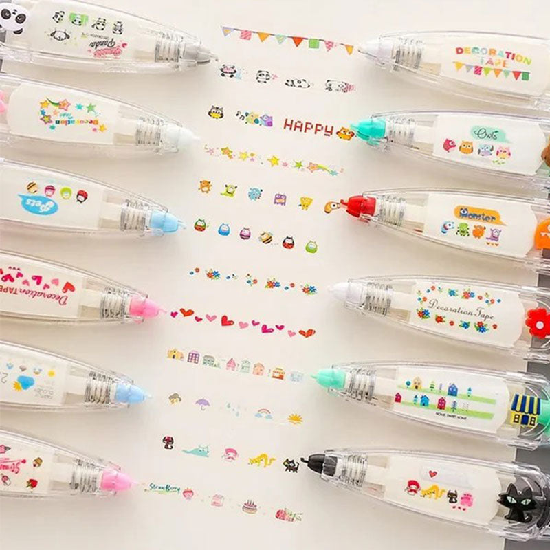 DIY Cute Animal Press Type Decorative Pen