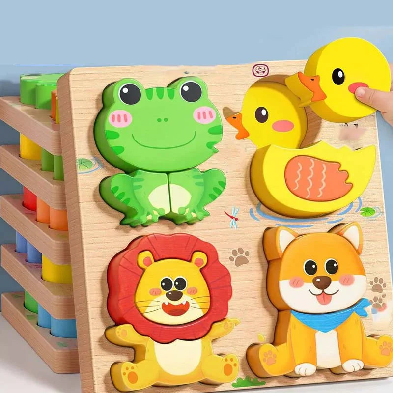 Educational 3D Wooden Puzzle