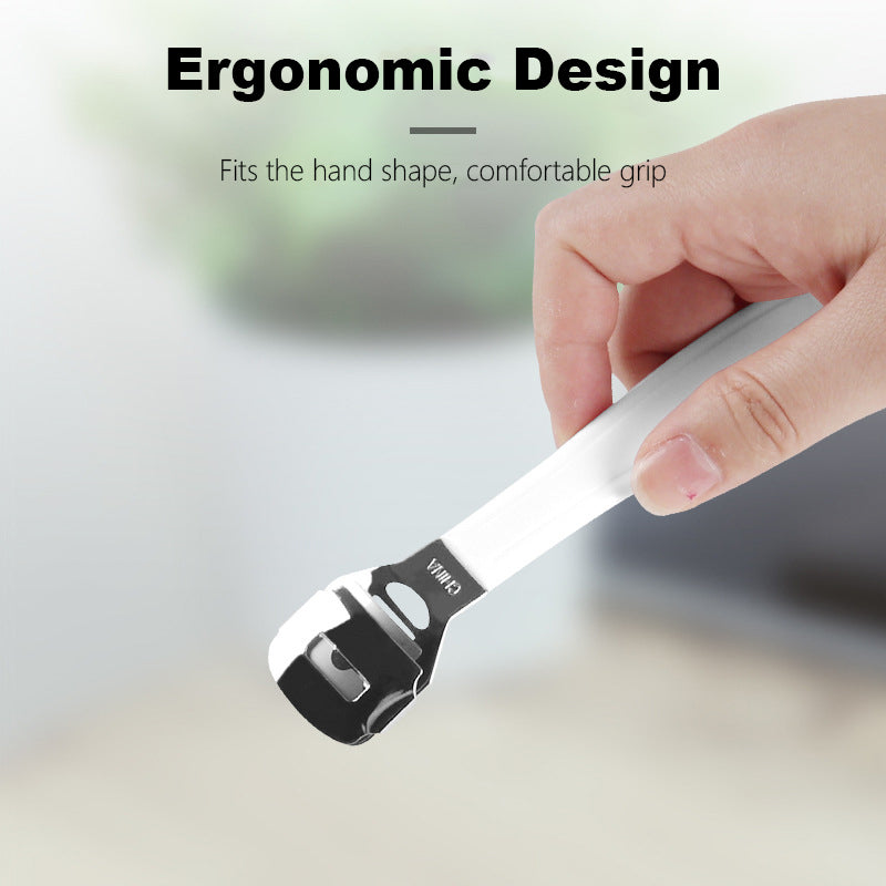 Rubber handle callus razor