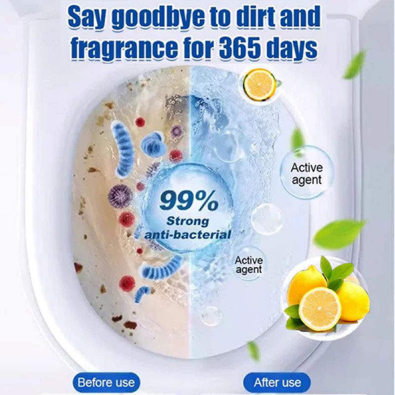 Toilet cleaning effervescent tablets
