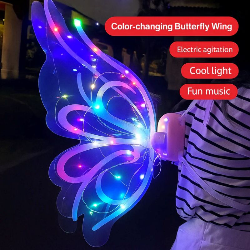 Electric waving fairy wings