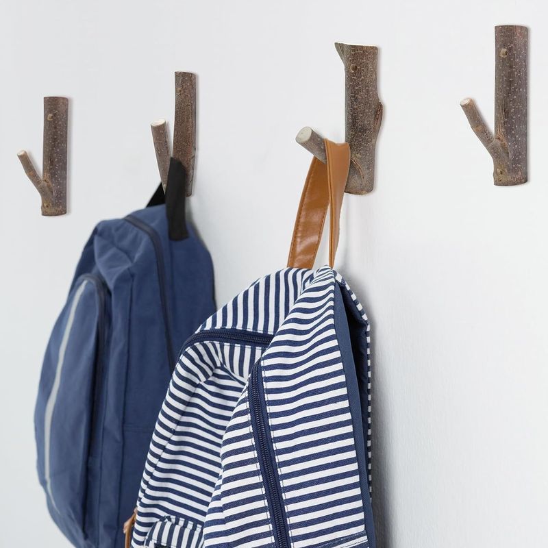 Real Wood Tree Branch Wall Hook