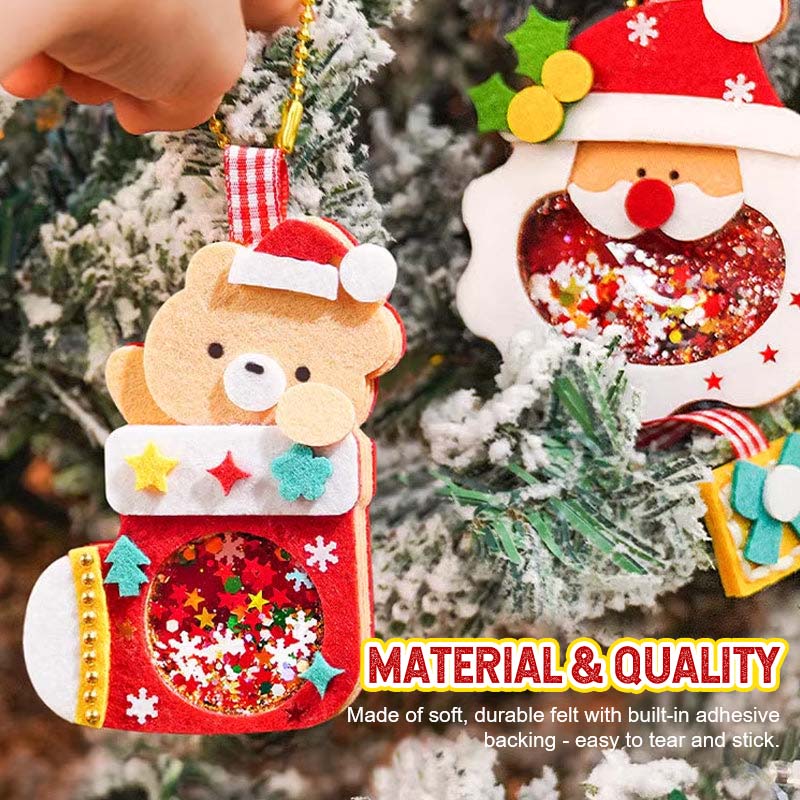 DIY Sequin Felt Christmas Decorations