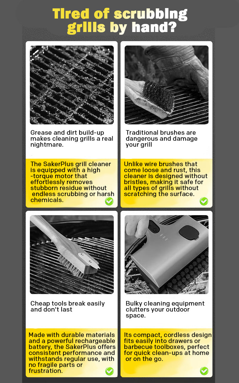 Stainless Steel Grill Cleaning Brush