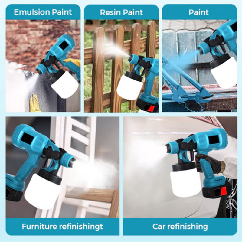 Cordless electric paint sprayer
