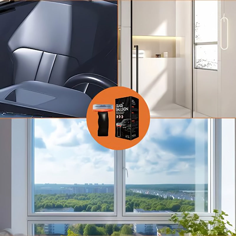 Car glass oil film cleaning brush