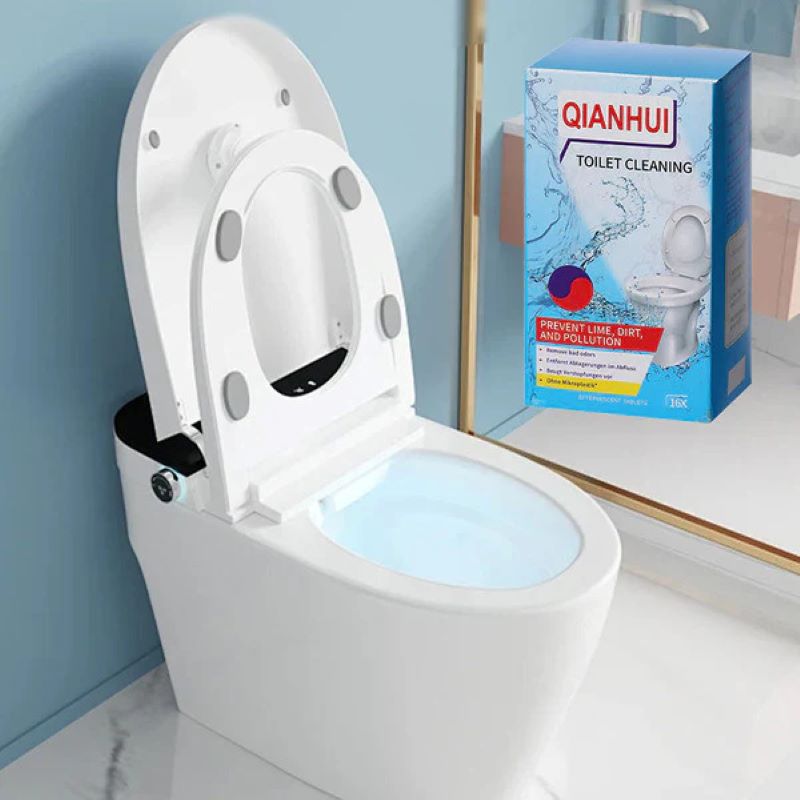 Toilet cleaning effervescent tablets