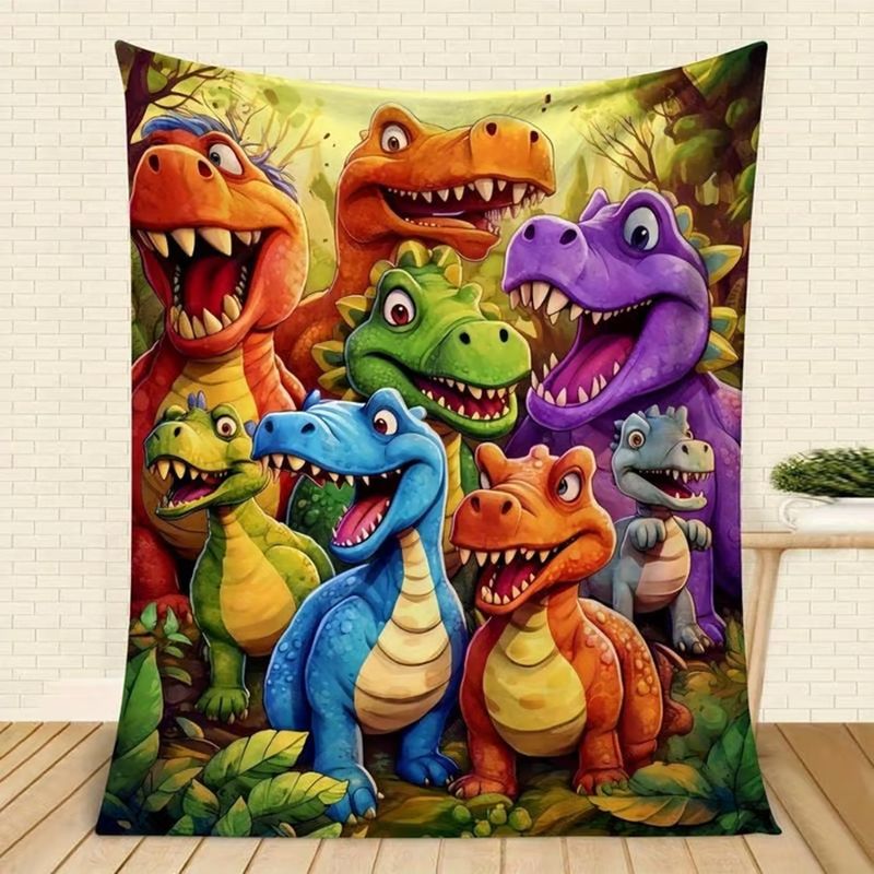 High-definition digitally printed flannel blanket