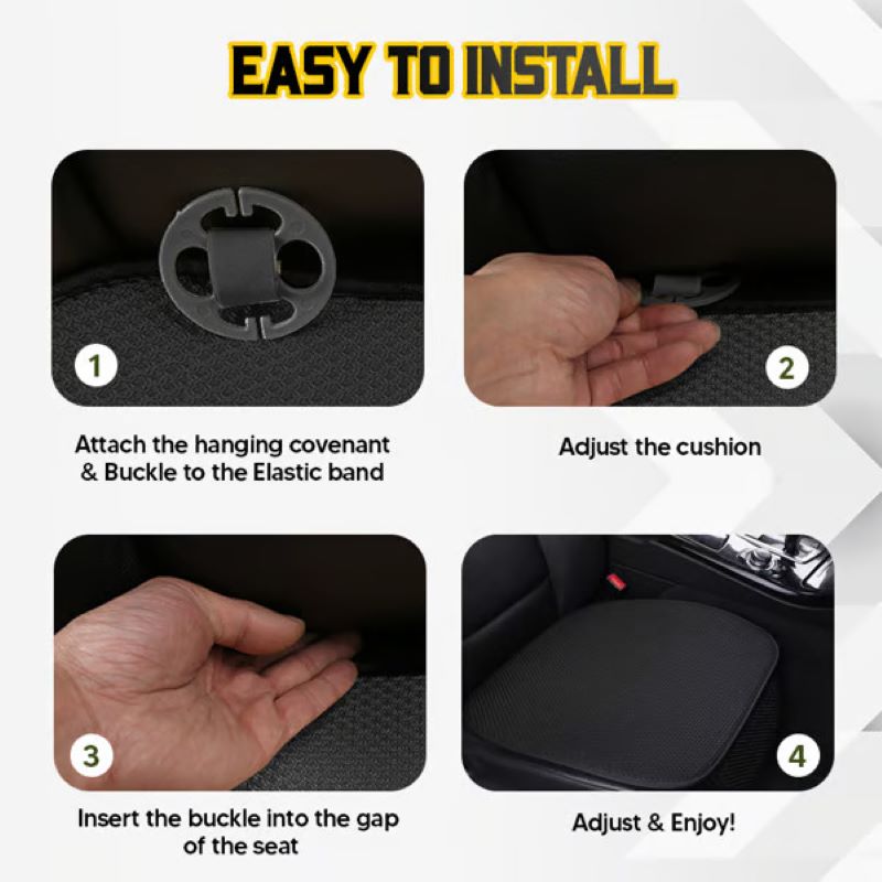 🔥🔥Breathable non-slip viscose filament car seat cover!