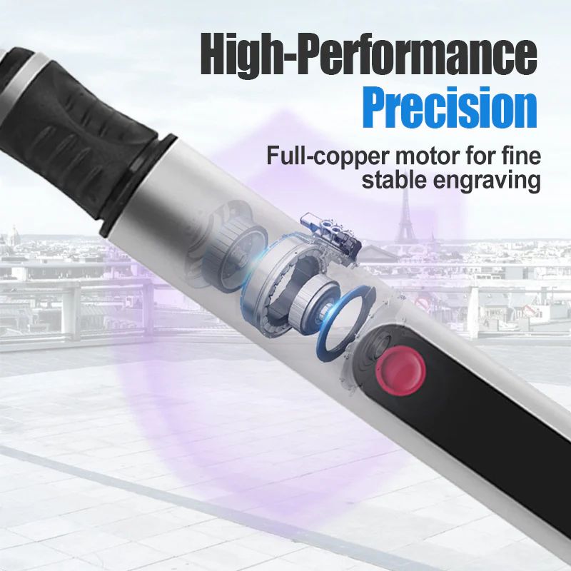 Multifunctional electric engraving pen