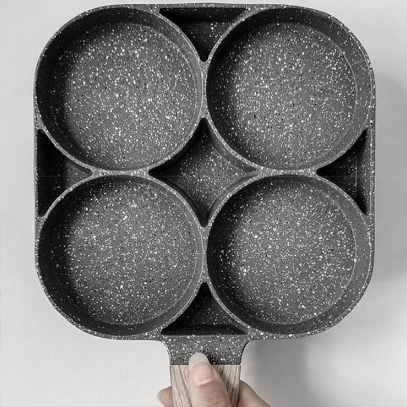 š³Four-hole egg pan, breakfast omelette household frying pan non-stick panš„