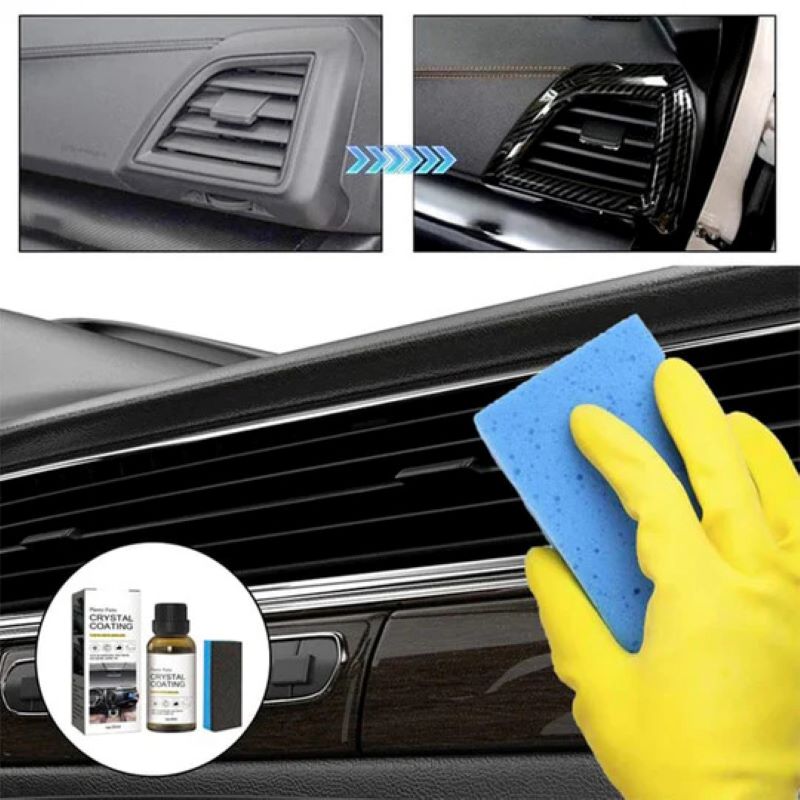 Plastic parts refurbishment coating agent