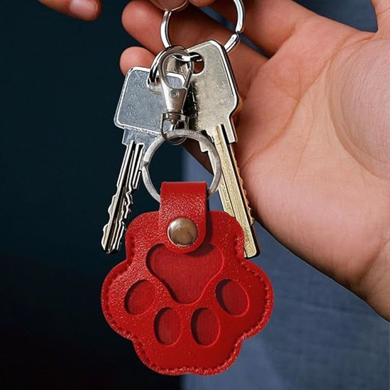 🐾Pet Paw Shaped Leather Keychain