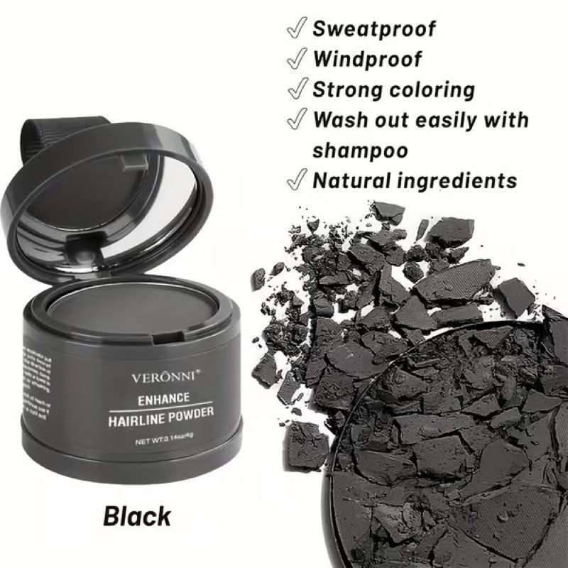 Hairline Powder Instantly Covers Hair Loss, Root Touch-Up Hair Powder