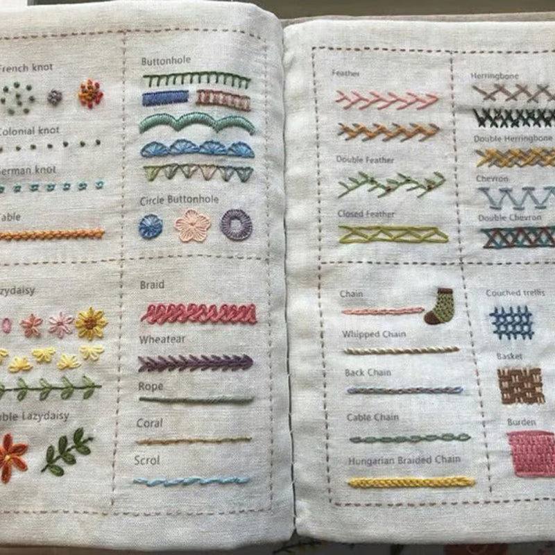 🏆️Embroidery Stitch Book