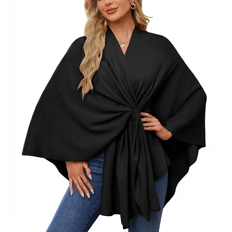 🔥Elegant shawl sweater with front opening