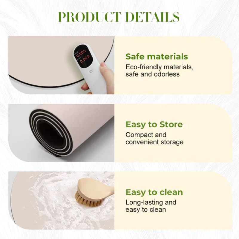 🦚 Quick-drying non-slip peacock floor mat