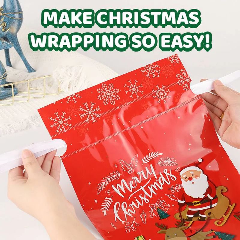 🎅🎁 Christmas gift bag with drawstring