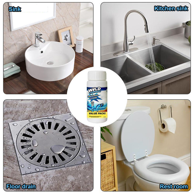 Powerful sink and drain cleaner