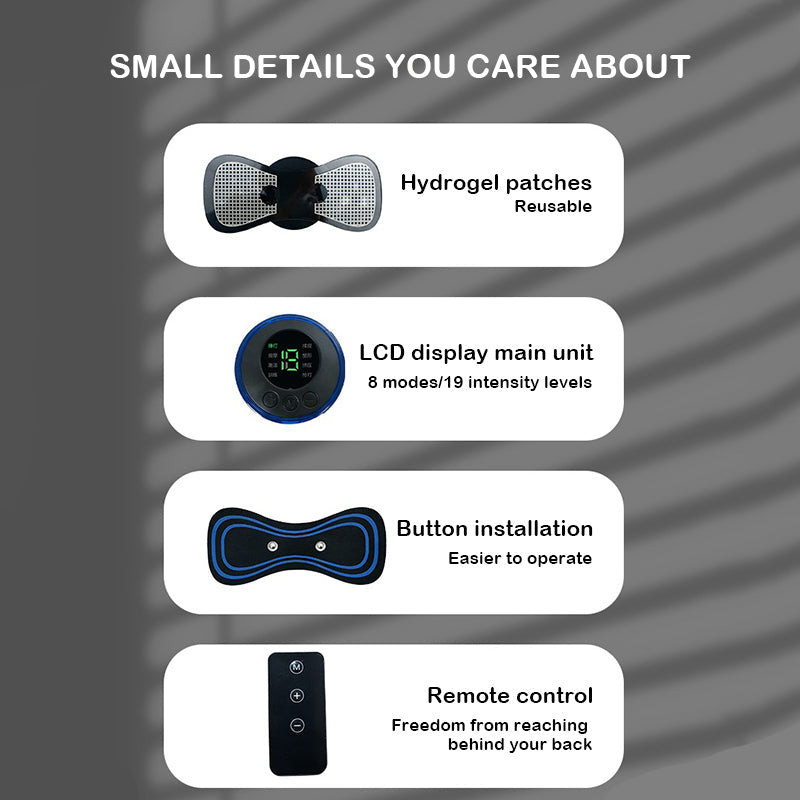 Mini portable shoulder, neck and waist massager