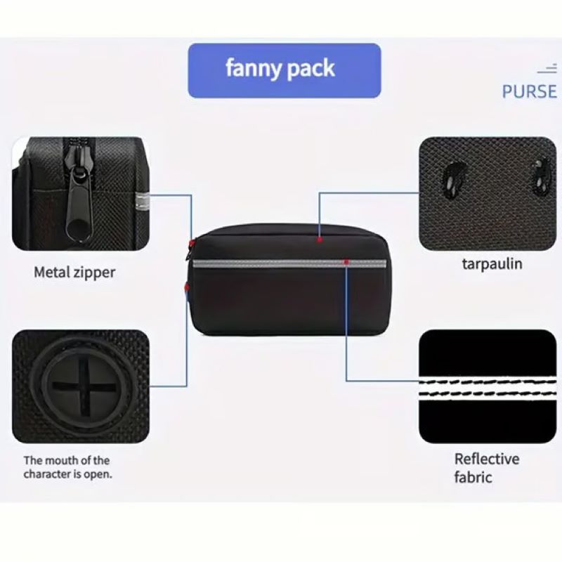 Hands Free Dog Leash with Zipper Bag