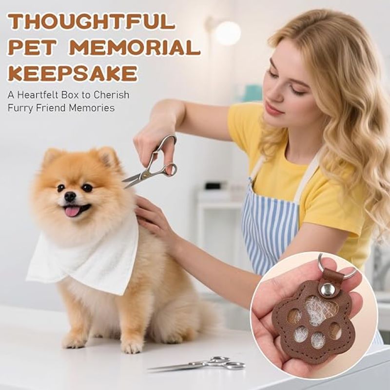 🐾Pet Paw Shaped Leather Keychain