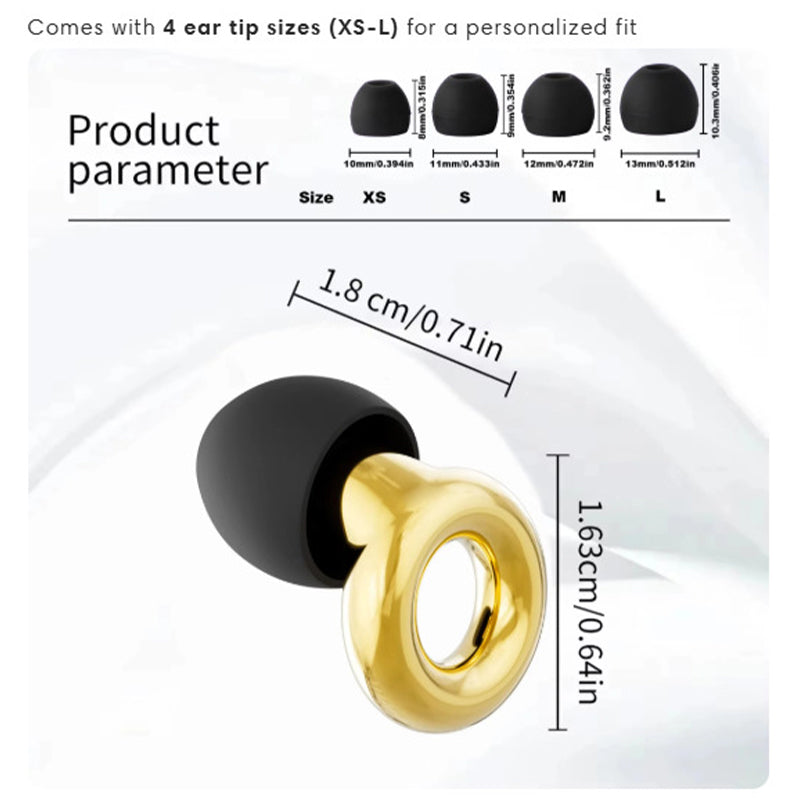 Electroplating turbine silent earplugs
