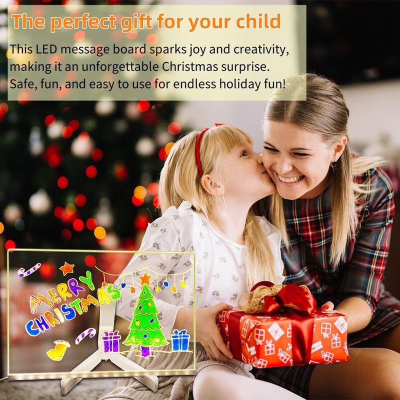 DIY erasable luminous transparent drawing board set