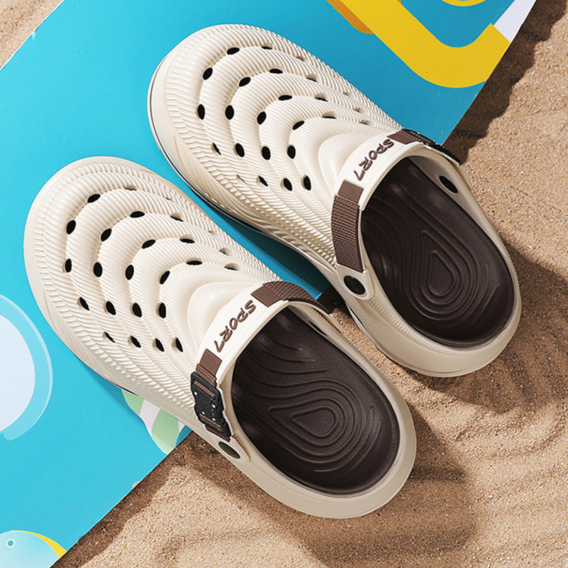 Thick-soled non-slip hole shoes for men and women