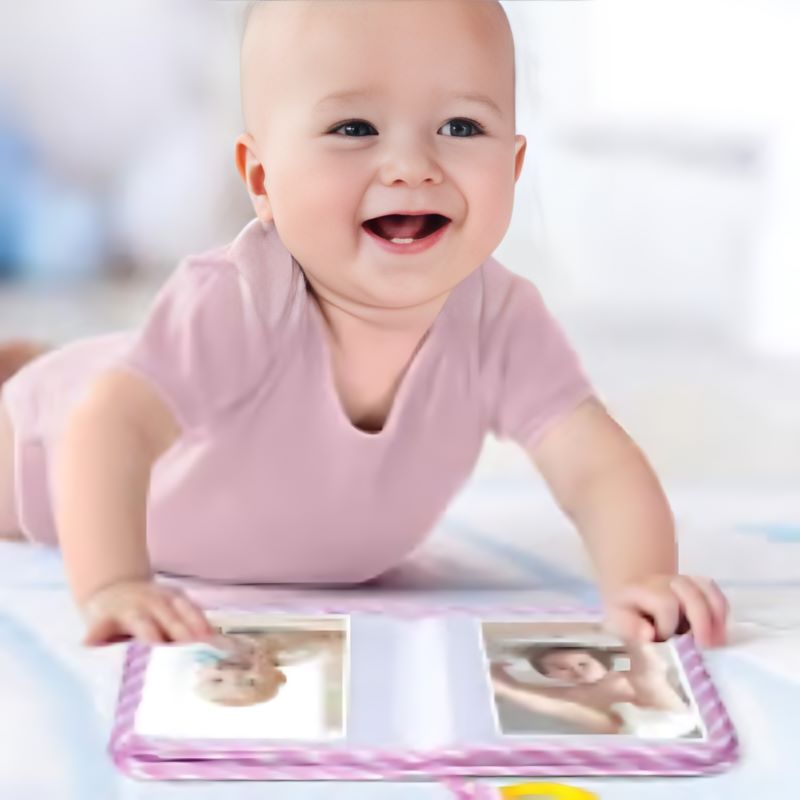 Fabric baby photo album
