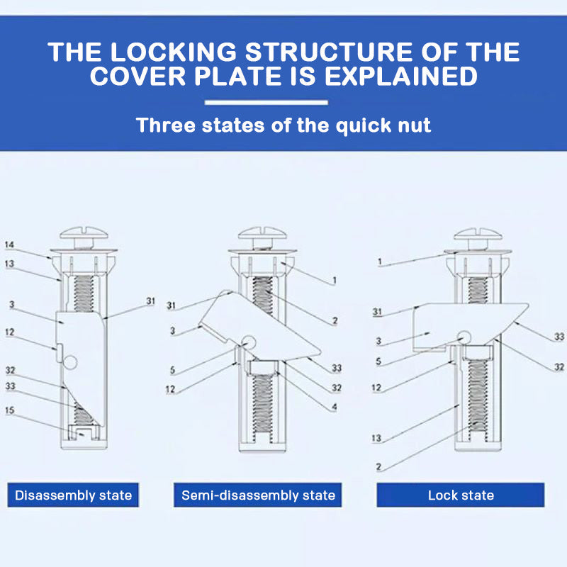 Heavy Duty Toilet Seat Fastener Bolt kit