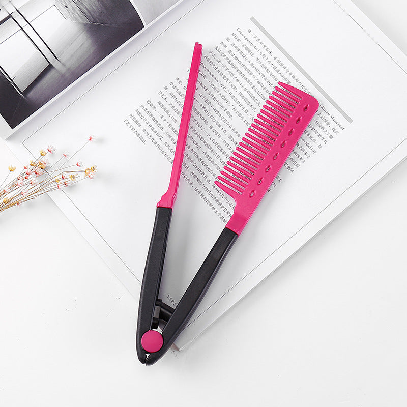 Hair straightening comb