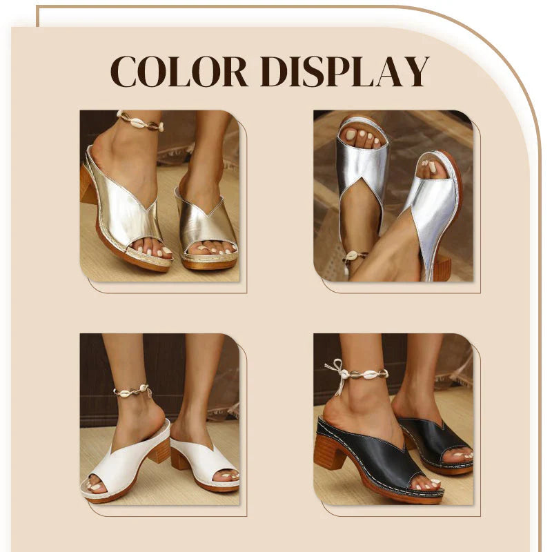 🌸Women's thick heel orthopedic sandals