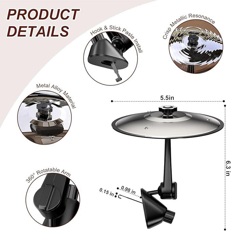 🎁Car air vent decoration – mini drum cymbals